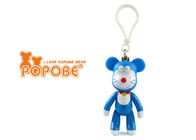 3 इंच प्यारा अवकाश उपहार डोरेमोन POPOBE भालू चाबी का गुच्छा बच्चों के लिए