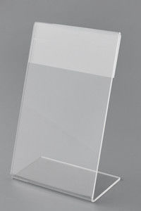 Tabletop स्पष्ट ऐक्रेलिक साइन धारक दीवार माउंट, डेस्क प्रकार साइन धारक