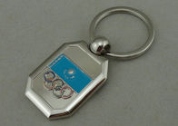 ओलंपिक विज्ञापन चाबी का गुच्छा जिंक मिश्र रजत चढ़ाना के साथ कास्टिंग मरो