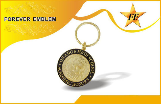 कस्टम धातु प्रोमोशनल Keychains व्यापार उपहार / के लिए धातु कुंजी अंगूठी