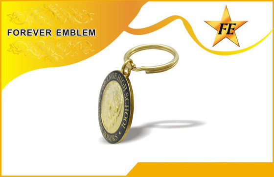कस्टम धातु प्रोमोशनल Keychains व्यापार उपहार / के लिए धातु कुंजी अंगूठी