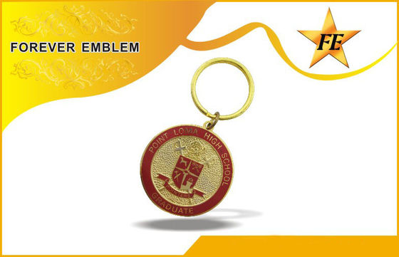 शीतल तामचीनी / क्लौइज़न धातु प्रोमोशनल विभाजन अंगूठी और चेन के साथ Keychains