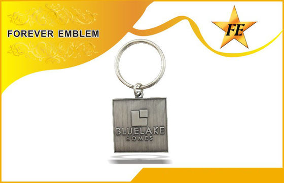 तामचीनी लोहा / जिंक मिश्र स्क्वायर प्रोमोशनल वर्षगांठ उपहार के लिए Keychains