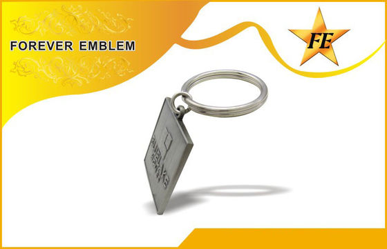 तामचीनी लोहा / जिंक मिश्र स्क्वायर प्रोमोशनल वर्षगांठ उपहार के लिए Keychains