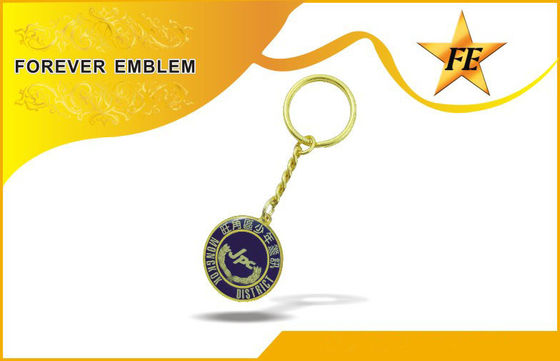 टीम की घटनाओं के लिए पूर्ण रंग मुद्रण कांस्य / कॉपर दौर प्रोमोशनल Keychains