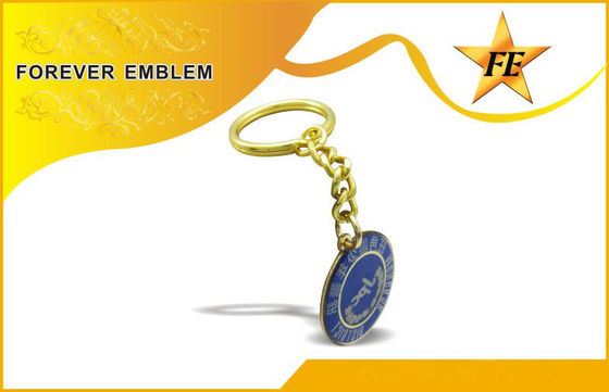 टीम की घटनाओं के लिए पूर्ण रंग मुद्रण कांस्य / कॉपर दौर प्रोमोशनल Keychains