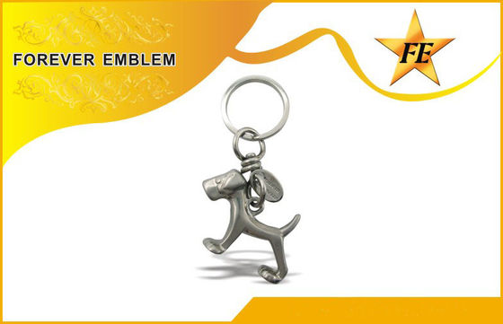 कांस्य / कॉपर 3 डी धातु प्रोमोशनल विभाजन अंगूठी + कूद अंगूठी के साथ Keychains