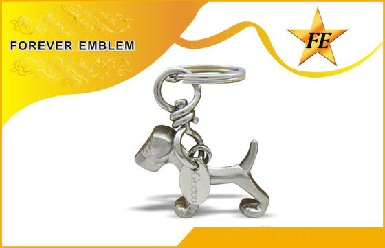 कांस्य / कॉपर 3 डी धातु प्रोमोशनल विभाजन अंगूठी + कूद अंगूठी के साथ Keychains