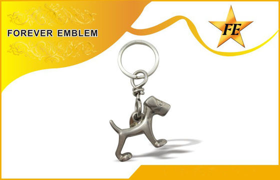 कांस्य / कॉपर 3 डी धातु प्रोमोशनल विभाजन अंगूठी + कूद अंगूठी के साथ Keychains