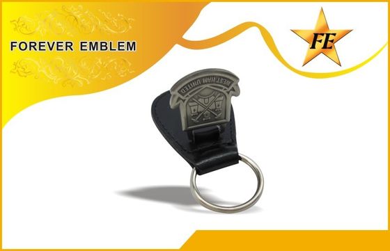 निचले स्तर के, पु, परमवीर चक्र चमड़ा प्रोमोशनल Keychains के साथ कस्टम धातु लोगो
