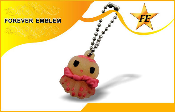 दोनों पक्ष के लोगो प्रकाश के साथ नरम पीवीसी 3 डी कस्टम डिजाइन प्रचारक Keychains