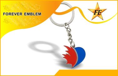 शीतल तामचीनी धातु प्रोमोशनल Keychains जिंक प्रचार कार्य के लिए मिश्र