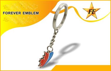 शीतल तामचीनी धातु प्रोमोशनल Keychains जिंक प्रचार कार्य के लिए मिश्र