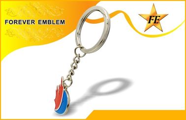 शीतल तामचीनी धातु प्रोमोशनल Keychains जिंक प्रचार कार्य के लिए मिश्र