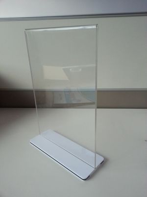 रेस्टोरेंट स्पष्ट ऐक्रेलिक साइन धारक मेनू स्टैंड Plexiglass लेबल धारकों
