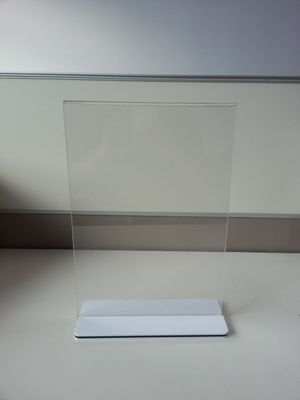 रेस्टोरेंट स्पष्ट ऐक्रेलिक साइन धारक मेनू स्टैंड Plexiglass लेबल धारकों