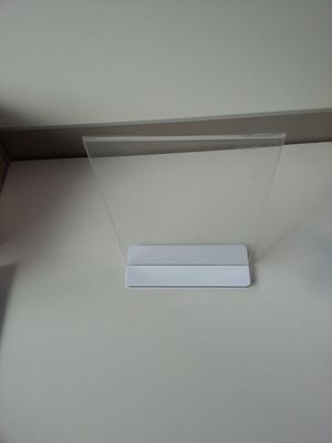 रेस्टोरेंट स्पष्ट ऐक्रेलिक साइन धारक मेनू स्टैंड Plexiglass लेबल धारकों