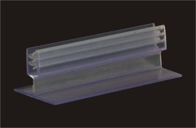 सुपरमार्केट प्रदर्शन खुदरा साइन धारकों पीवीसी Extruded धारक साफ