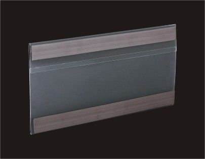 सुपरमार्केट प्लास्टिक लेबल धारक / Extruded HolderWith 2pcs चुंबकीय पट्टी