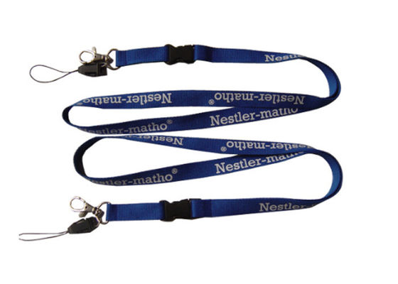 व्यापार संवर्द्धन सिल्क स्क्रीन प्रिंटिंग प्रोमोशनल Lanyards, के लिए नाम पदक धारक गर्दन डोरी