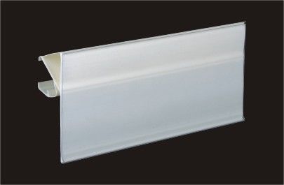 साफ Extruded संवर्धन खुदरा प्रदर्शन प्लास्टिक लेबल धारक / डाटा ट्रैक 31,213